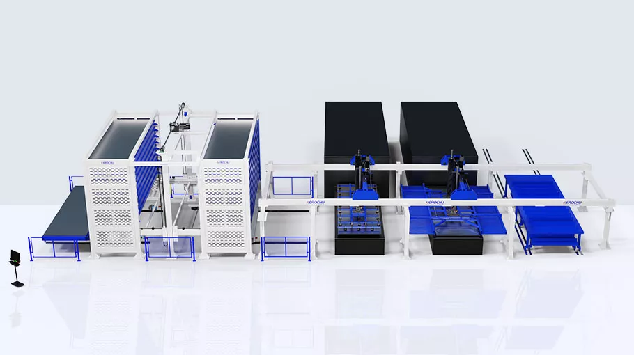 激光切割机上下料及料库